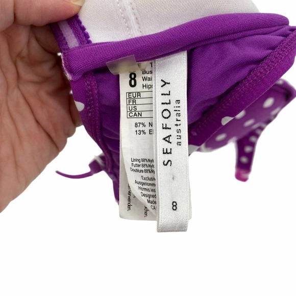 Seafolly Australia La Vita Bustier Orchid Purple - Picture 8 of 12